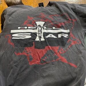 Hell Star Men's Charcoal Graphic Tee